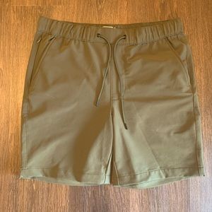 Goodfellow & Co Green Polyester Tech Shorts